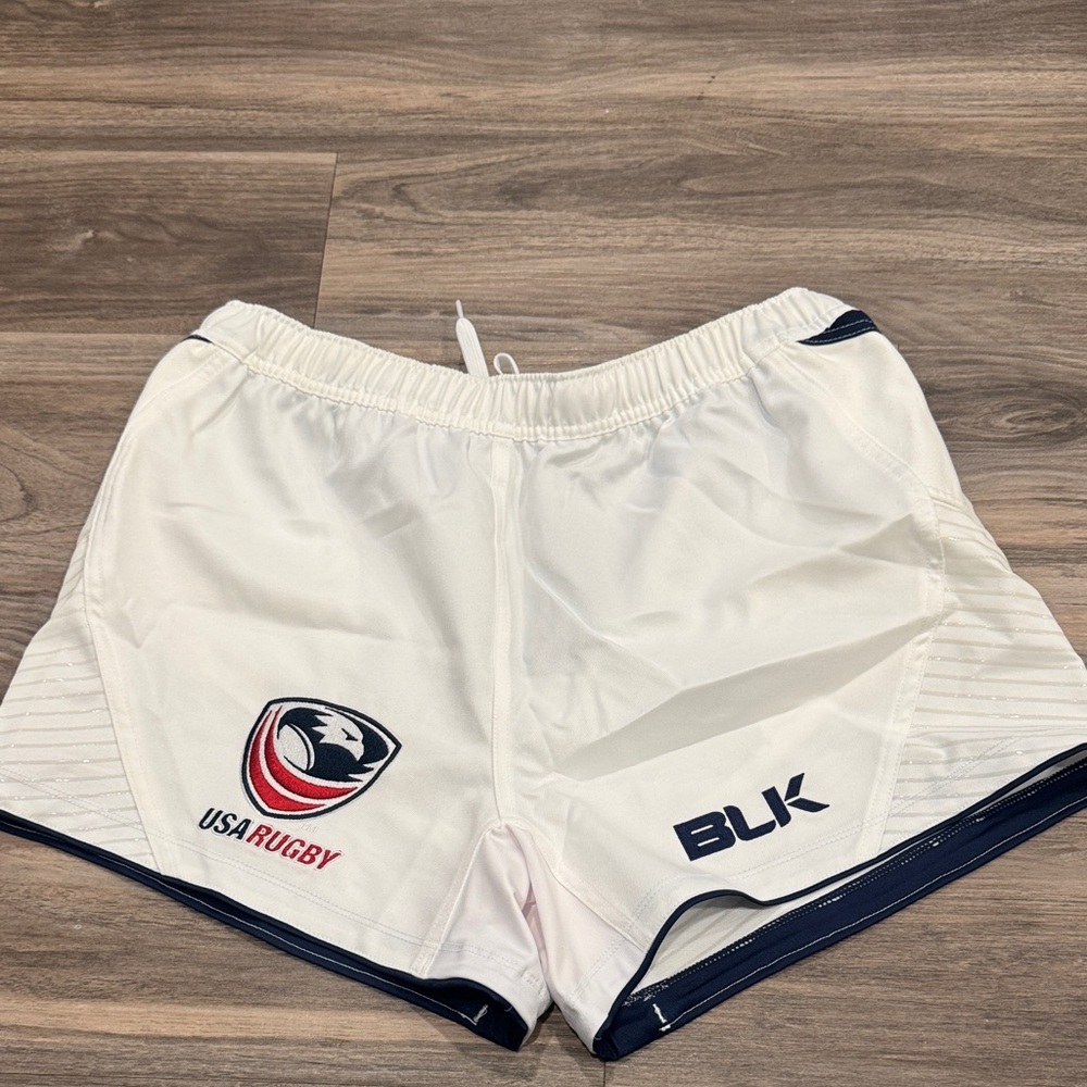 BLK White Rugby Shorts